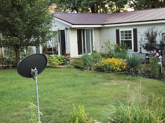 Front yard with landscaping