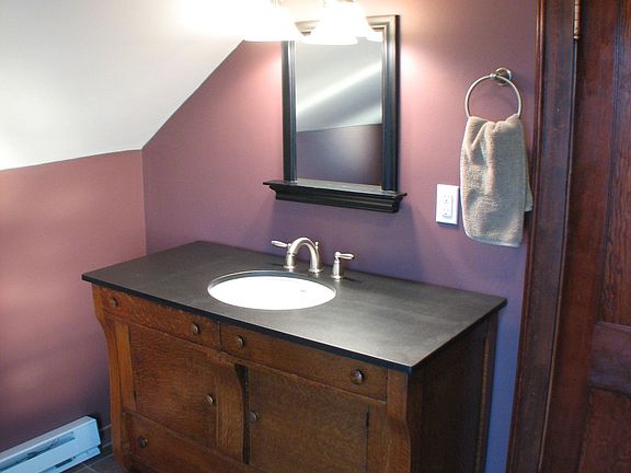 Custom granite vanity