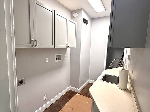 1st Floor Washroom - New washer and dryer being installed