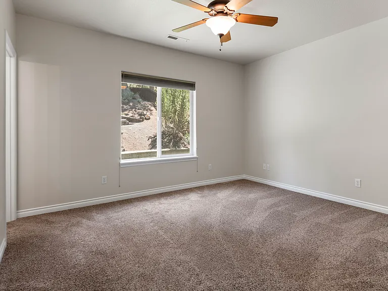 Views of the backyard and common area.