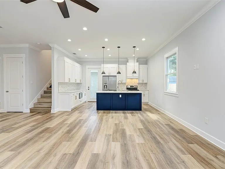 Images prior to accent wall and fireplace being added