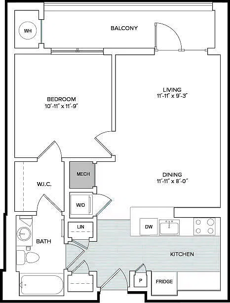 Floor plan 1E2