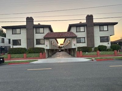 Exterior view. Security gate prevents solicitation.