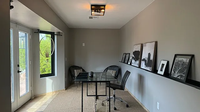 FURNISHED. Home-office or a 4th bedroom.