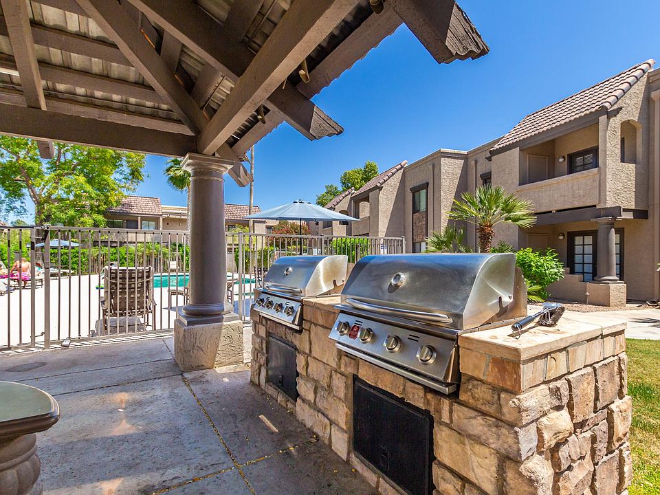 Pool 1 is main pool with wonderful BBQ and covered Ramada and seating! Close enough to get to in one minute but far enough away not to hear noise