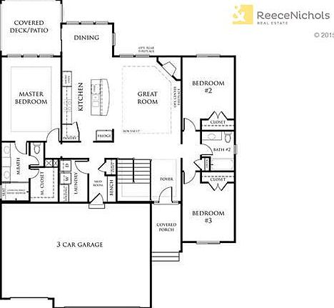 Venice Floor Plan Main Level- 1765 sq. ft.