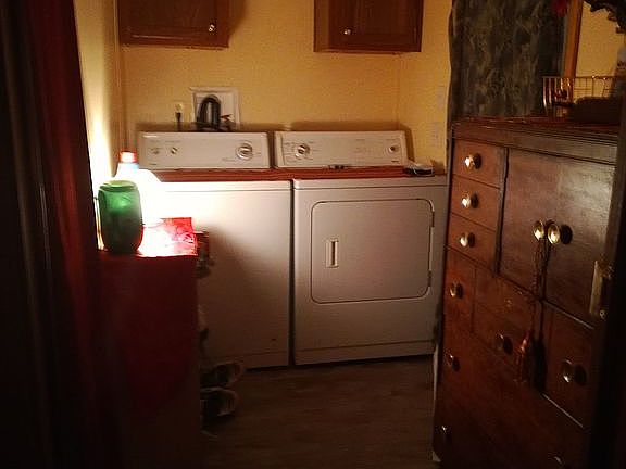 Laundry room out to the back