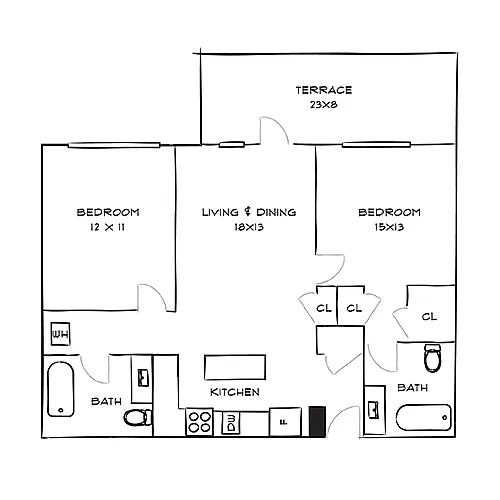 Floor plan Spectrum 2F