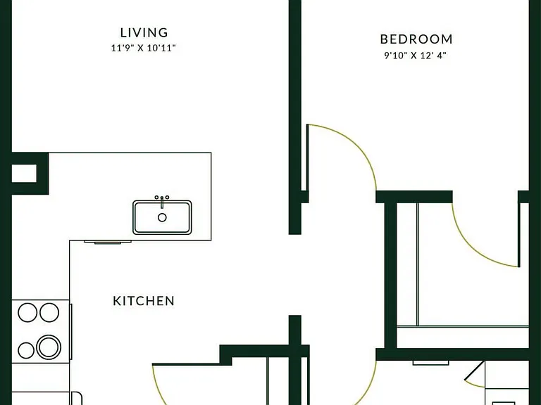 A1A floor plan The Hartley at Blue Hill