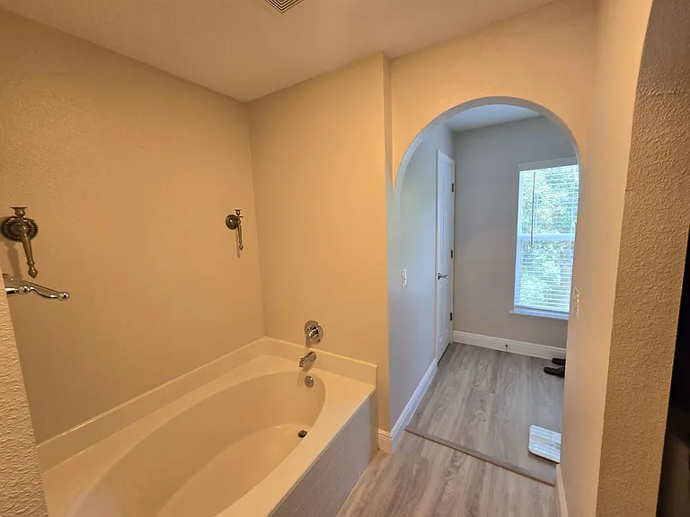Tub in master's in-suite bath