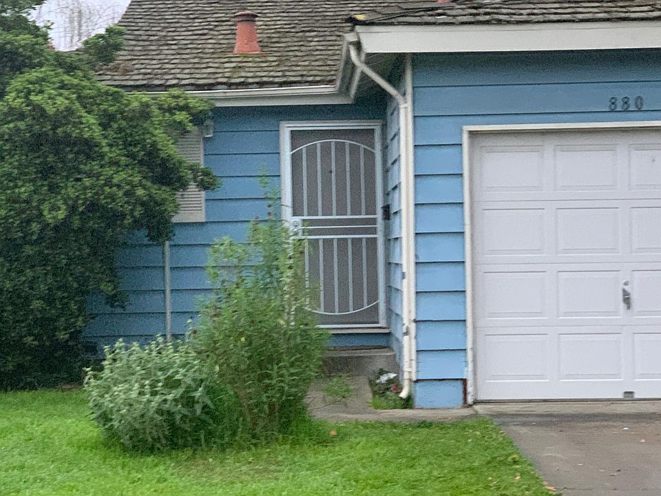 Front entrance and garage door
