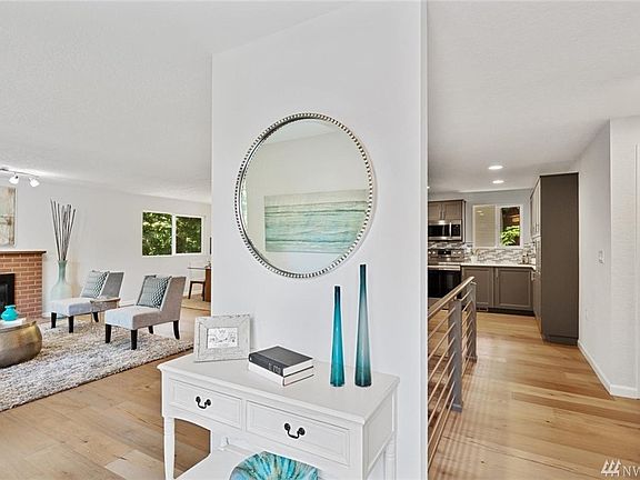 Beautiful entry with built-in table that stays with the home.  