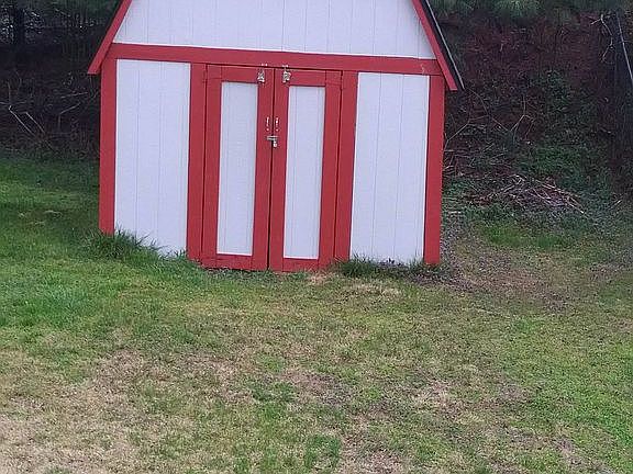 new painted shed