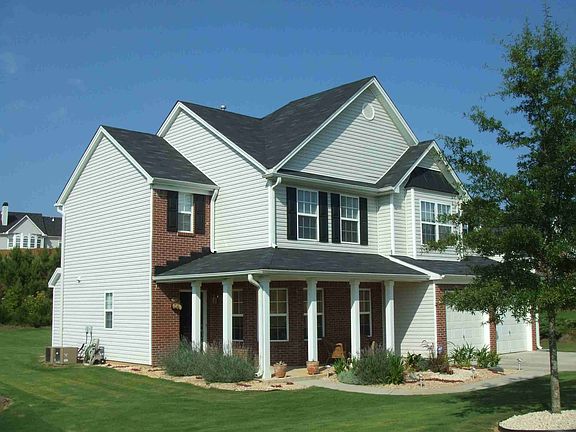 Manicured lawn around the home