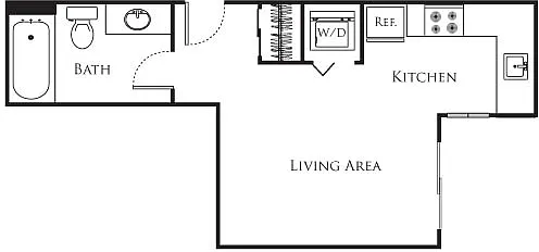 Floor plan Micro Studio - A4