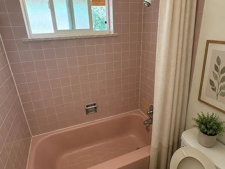 Bathroom with items added