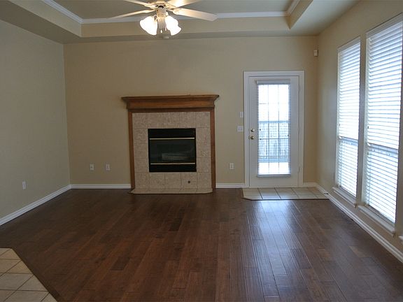 Spacious Living with gas logs