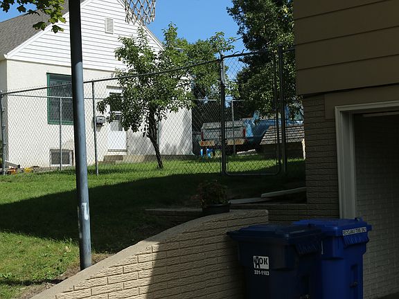 Yard from driveway