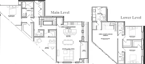 Floor plan 1 Bedroom - 1 Bathroom