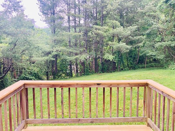 Back porch and yard