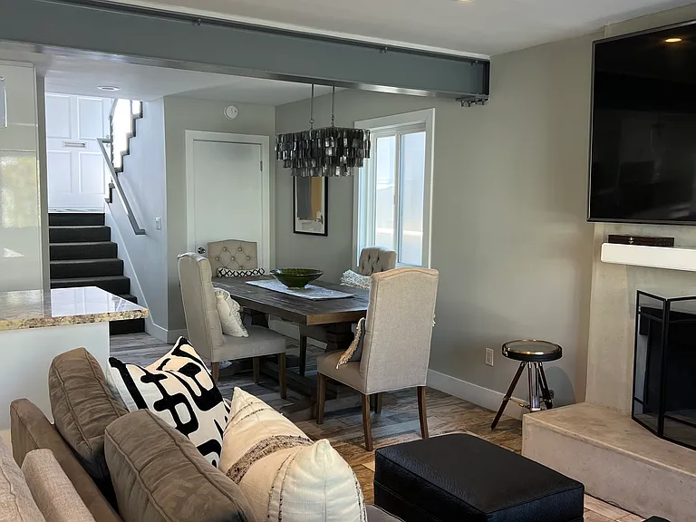Downstairs living area