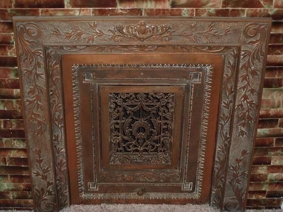 Original brass fireplace
