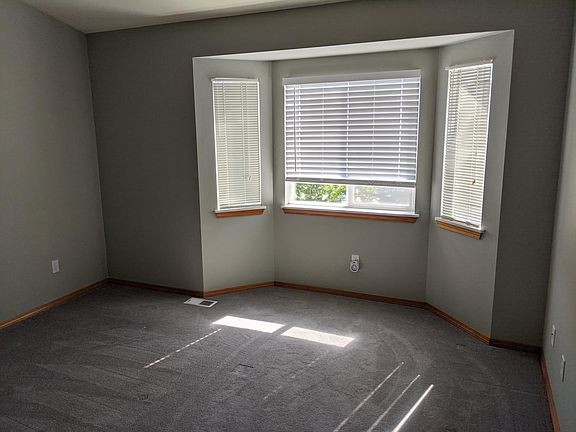 Bay windows in the master bedroom
