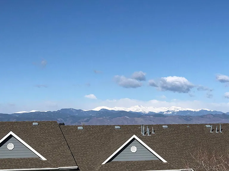 View of the mountains from the balcony