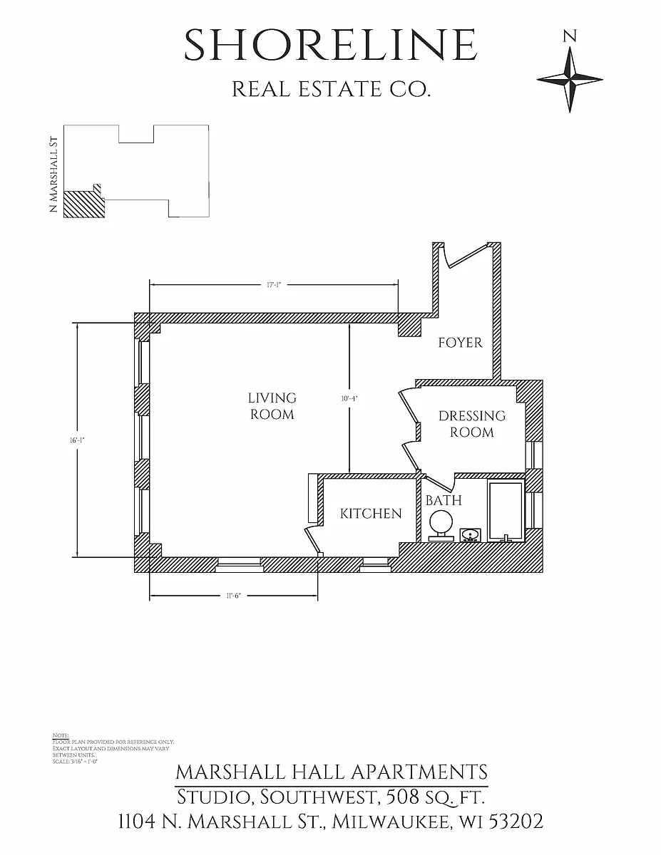 Floor plan Studio 1