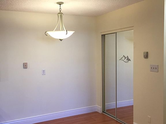 Dining area and closet/pantry.