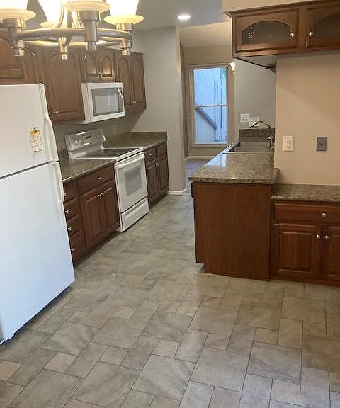 Kitchen with area for table or desk