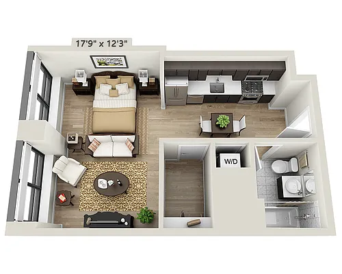 Floor plan Studio E1S