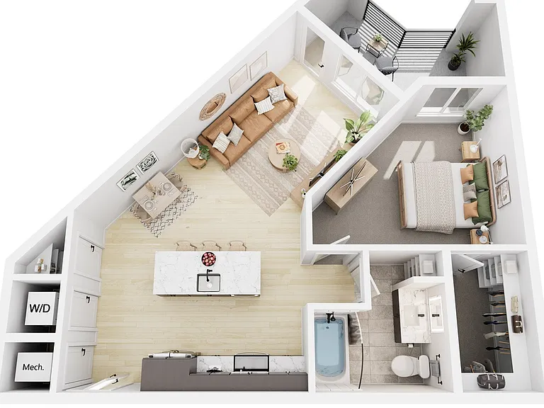 1 Bedroom 1 Bedroom