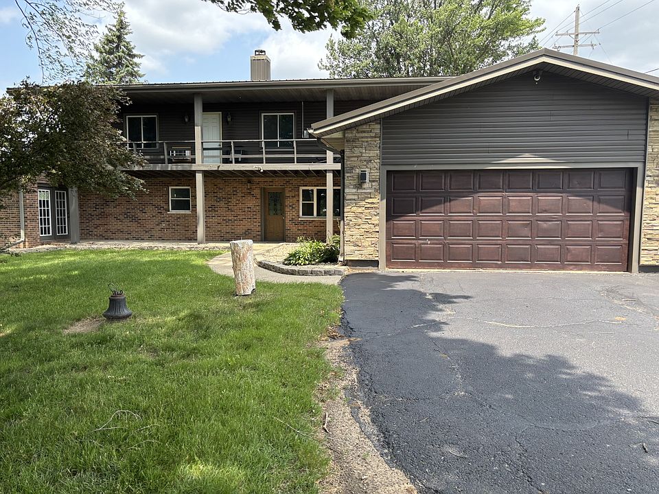 Front view with spacious 2-car garage!