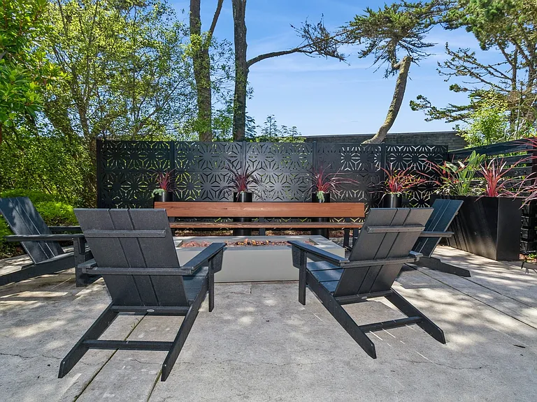 Warm up on breezy nights at the fire pit