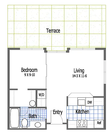 Floor plan Ground floor 1Bedroom 1Bath
