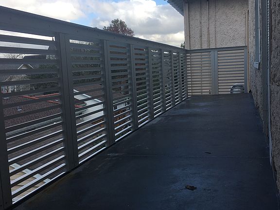 Front porch of apt