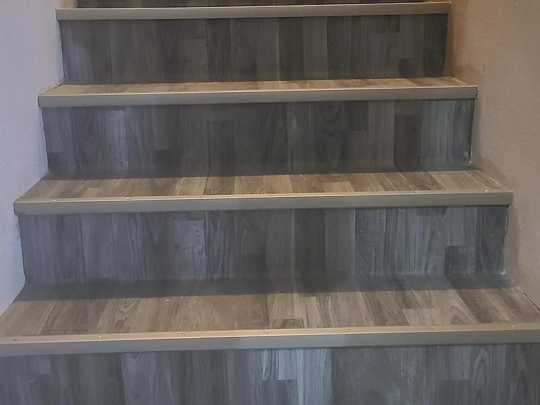 stairs - all vinyl flooring throughout the entire house