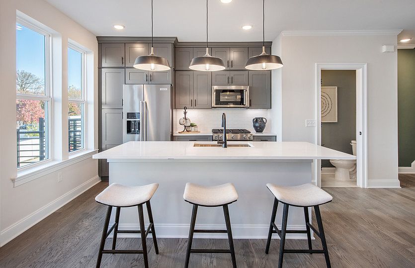 Large center island for countertop seating
