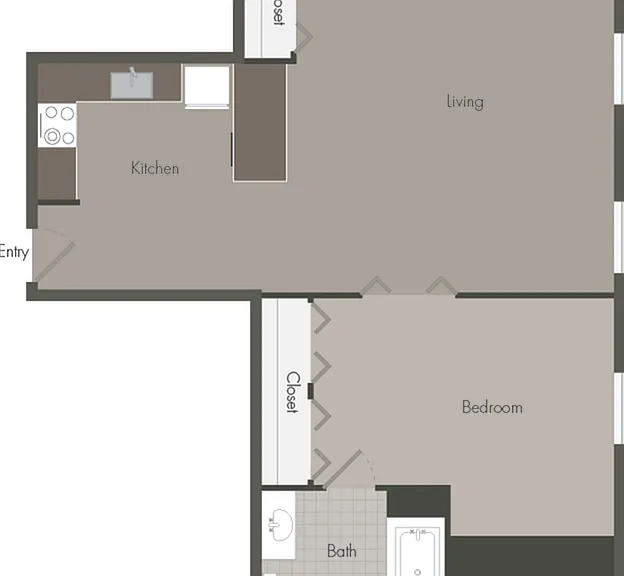 1 Bedroom | 1 Bathroom 1 Bedroom | 1 Bathroom