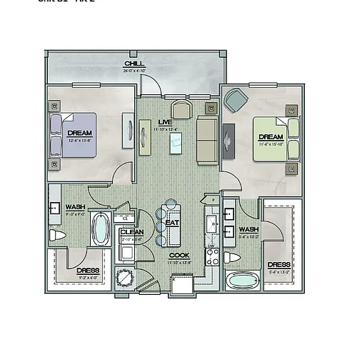 Floor plan B1A