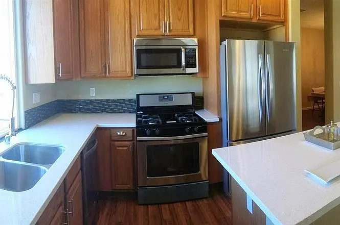 Kitchen with new appliances