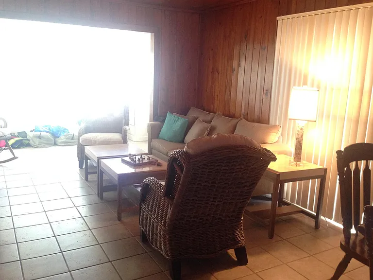 Living Room with flat screen TV. DirecTV and AT&T U-Verse in
