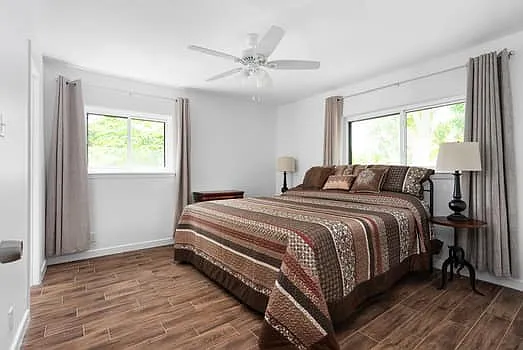 Master bedroom from hallway