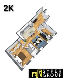 Rented by Evergreen Apartments BK