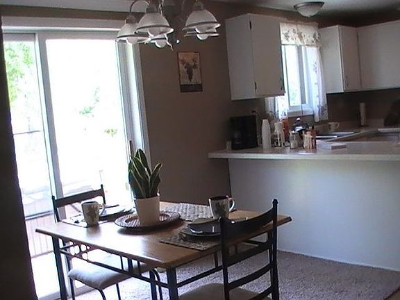 Diningroom looks out to back yard