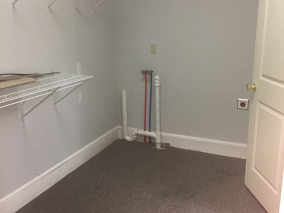 Closet with washer dryer hookups