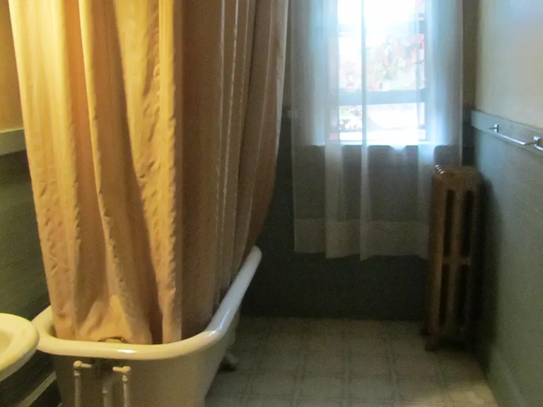 Bathroom with clawfoot tub