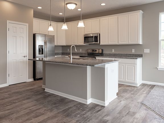 Kitchen with pantry and island