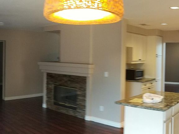 Kitchen and family room